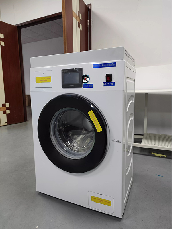 Tekstilkrympningstest vaskemaskine