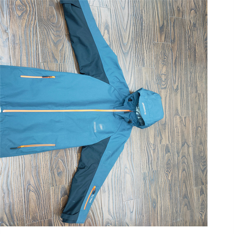 OEM high end overall 3-layer laminate rain jacket rain coat hardshell softshell